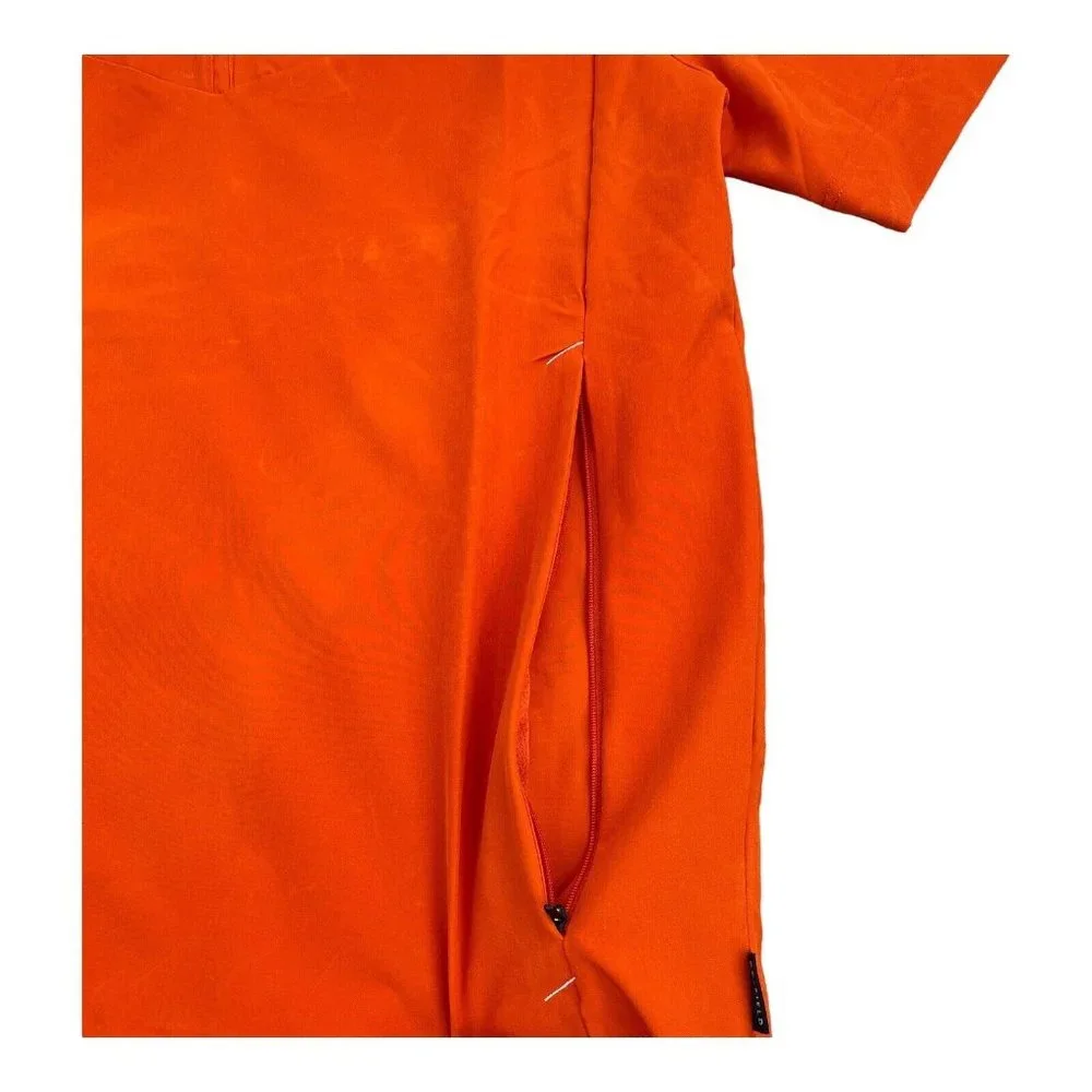 Clemson Tigers Nike On-Field Short Sleeve 1/4 Zip Coach Jacket Orange Size S NWT